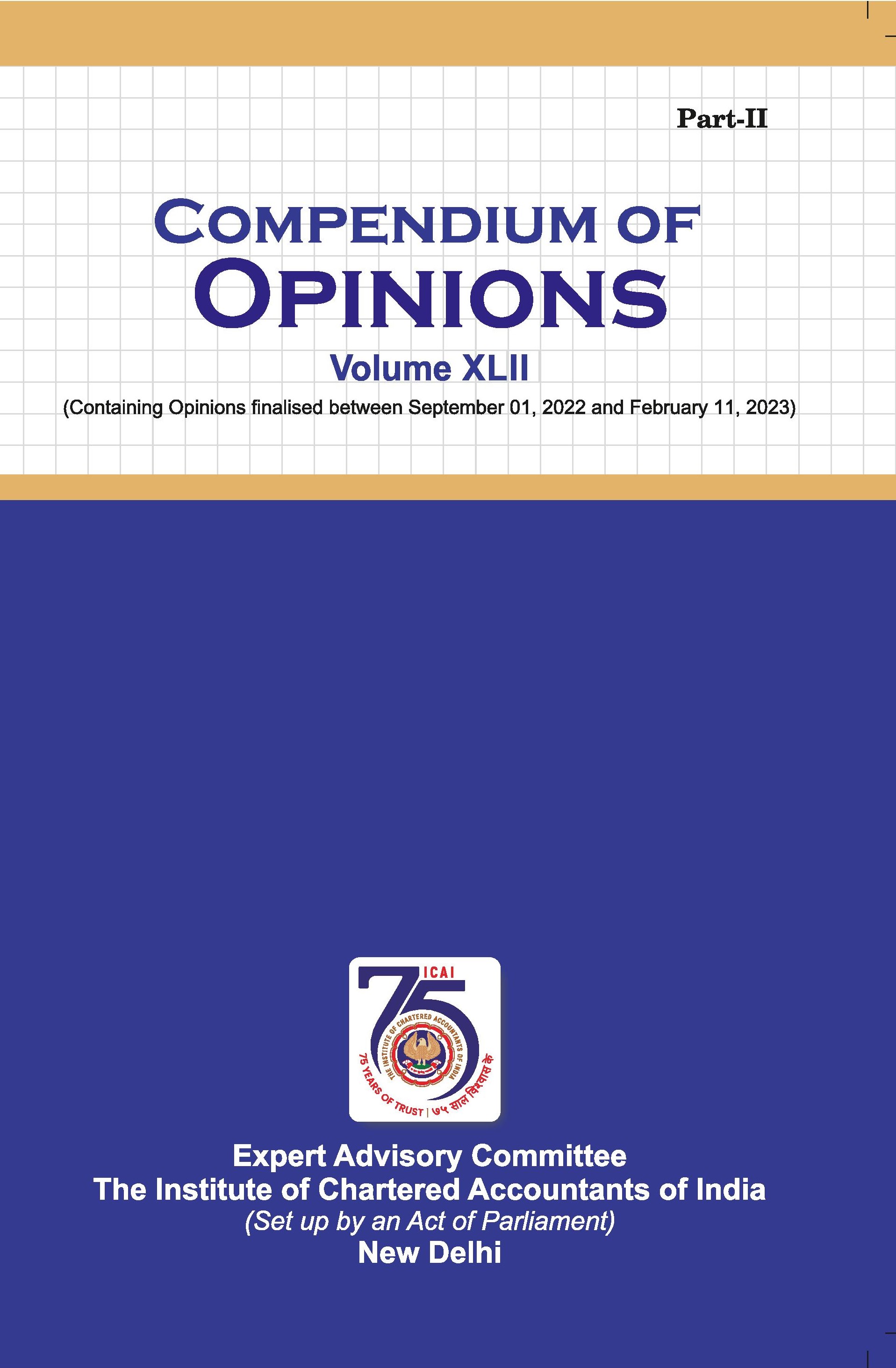 Compendium of Opinions - Volume XLII (Part II) - February, 2024